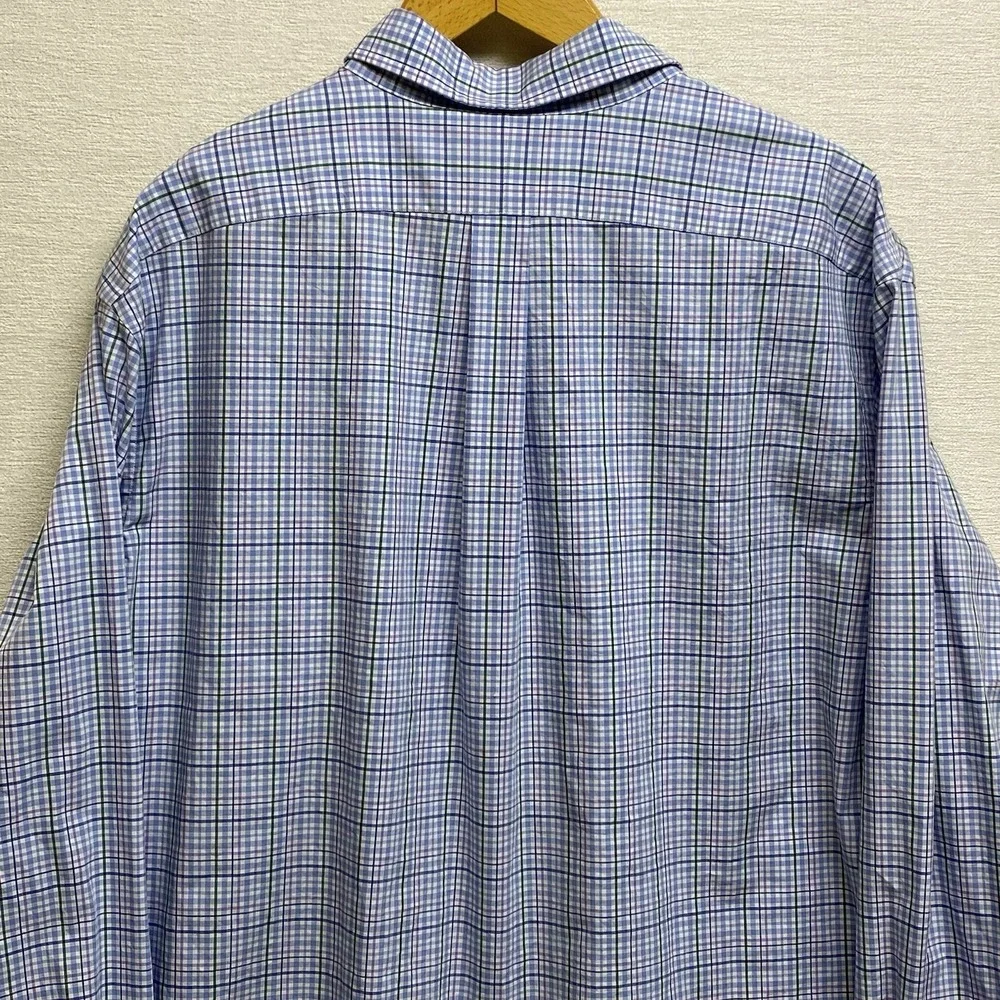 Ralph Lauren Classic Fit Button Down Long Sleeve Plaid Shirt Mens 2XL 18.5‎
